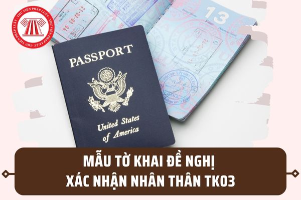 Mẫu Tờ khai đề nghị xác nhận nhân thân TK03 cho người Việt Nam ở nước
