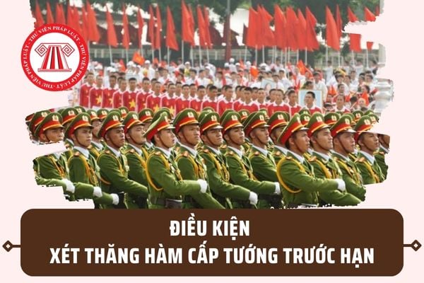 Điều kiện xét thăng hàm cấp tướng sớm đối với sĩ quan CAND? Nghị định 57/2023/NĐ-CP khi nào áp dụng?