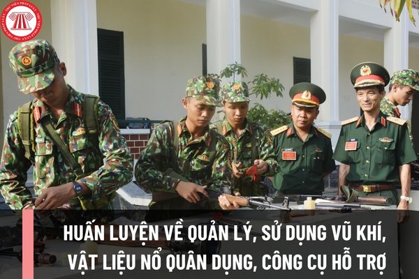 Thủ tục đề nghị huấn luyện về quản lý, sử dụng vũ khí, vật liệu nổ quân dụng, công cụ hỗ trợ ra sao?