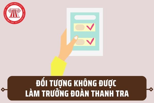 Ai không được làm Trưởng đoàn thanh tra? Tiêu chuẩn Trưởng đoàn thanh tra được quy định ra sao?