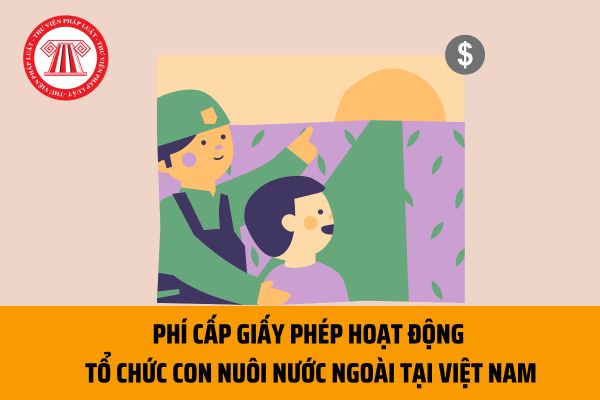 Phí cấp phép hoạt động của tổ chức con nuôi nước ngoài tại Việt Nam là bao nhiêu trên một lần cấp?
