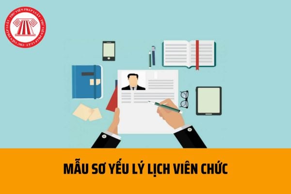 Mẫu sơ yếu lý lịch viên chức mới nhất (HS02-VC/BNV)? Cách ghi sơ yếu lý lịch viên chức như thế nào?