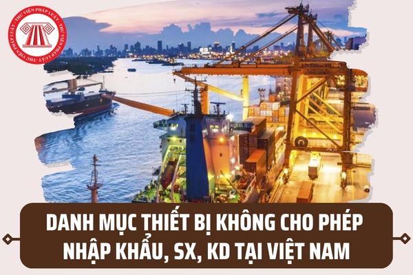 Danh mục thiết bị không cho phép nhập khẩu, sản xuất và kinh doanh tại Việt Nam từ 15/7/2023 ra sao?