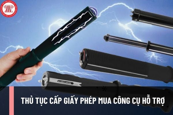 Thủ tục cấp Giấy phép mua công cụ hỗ trợ hiện nay ra sao? Thời gian giải quyết hồ sơ đề nghị là bao lâu?