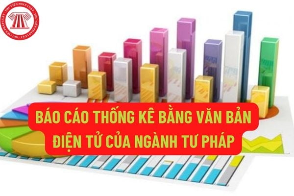 Báo cáo thống kê bằng văn bản điện tử của Ngành Tư pháp được thể hiện bằng những hình thức nào?