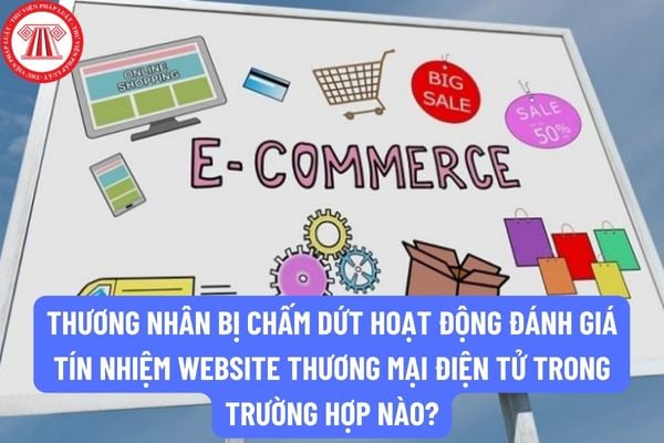 Thương nhân bị chấm dứt hoạt động đánh giá tín nhiệm website thương mại điện tử trong trường hợp nào?