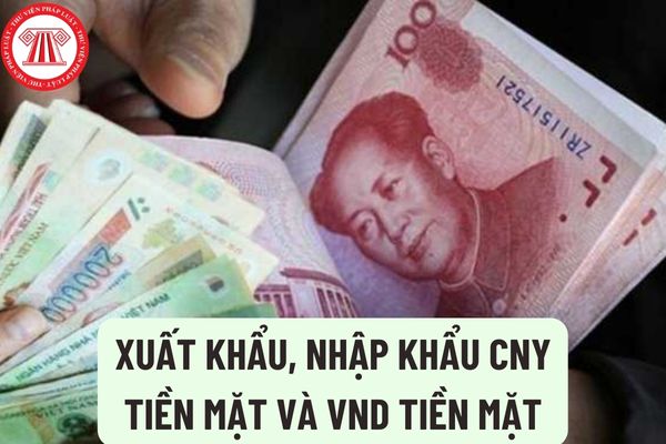 Xuất khẩu, nhập khẩu CNY tiền mặt và VND tiền mặt trong thương mại biên giới Việt Nam và Trung Quốc như thế nào?