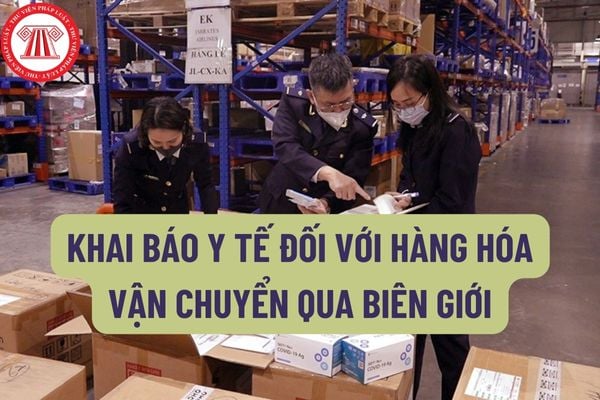 Thực hiện khai báo y tế đối với hàng hóa vận chuyển qua biên giới như thế nào? Thời gian hoàn thành các biện pháp xử lý y tế đối với hàng hóa là bao lâu?