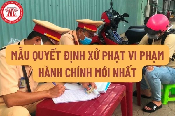 Mẫu Quyết định xử phạt vi phạm hành chính mới nhất như thế nào? Ra quyết định xử phạt vi phạm hành chính phải dựa trên nguyên tắc nào?