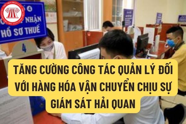 Tăng cường công tác quản lý đối với hàng hóa vận chuyển chịu sự giám sát hải quan bằng những biện pháp gì?