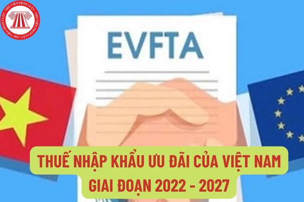 Biểu thuế nhập khẩu ưu đãi của Việt Nam để thực hiện Hiệp định EVFTA giai đoạn 2022 - 2027 như thế nào?