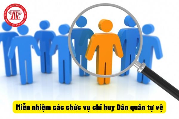 Miễn nhiệm các chức vụ chỉ huy Dân quân tự vệ