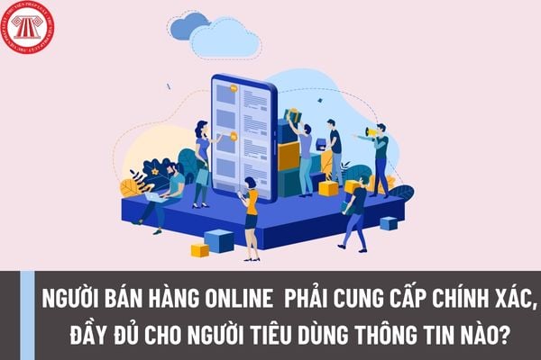 Khi bán hàng online người bán hàng phải cung cấp chính xác, đầy đủ cho người tiêu dùng những thông tin nào?  