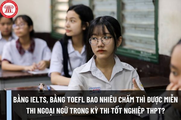 Bằng IELTS, bằng TOEFL bao nhiêu chấm thì được miễn thi ngoại ngữ trong kỳ thi tốt nghiệp THPT năm 2023?