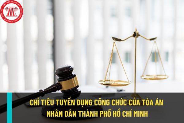 Thông báo tuyển dụng công chức của Tòa án nhân dân Thành phố Hồ Chí Minh? Chỉ tiêu tuyển dụng là bao nhiêu người?