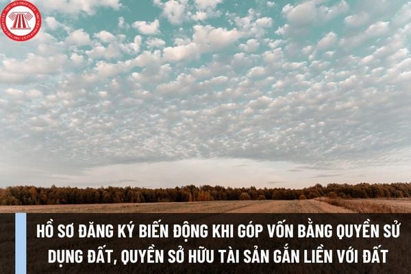 Hồ sơ đăng ký biến động khi góp vốn bằng quyền sử dụng đất, quyền sở hữu tài sản gắn liền với đất ra sao?