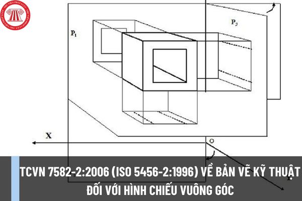 TCVN 7582-2:2006 (ISO 5456-2:1996) về Bản vẽ kỹ thuật đối với Hình chiếu vuông góc như thế nào?