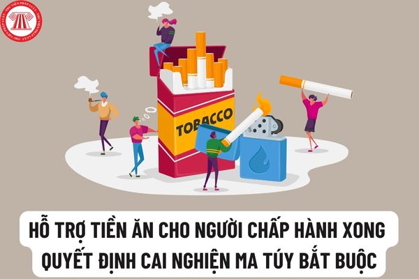 Người cai nghiện bắt buộc chấp hành xong quyết định cai nghiện thì có được hỗ trợ tiền ăn khi di chuyển về nơi cư trú không?