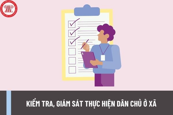 Công dân được thực hiện kiểm tra, giám sát thực hiện dân chủ ở xã qua các nội dung nào? Công dân trực tiếp kiểm tra, giám sát thông qua hình thức nào?