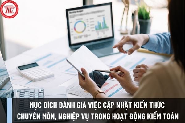 Đánh giá việc cập nhật kiến thức chuyên môn, nghiệp vụ trong hoạt động kiểm toán nhằm mục đích gì?