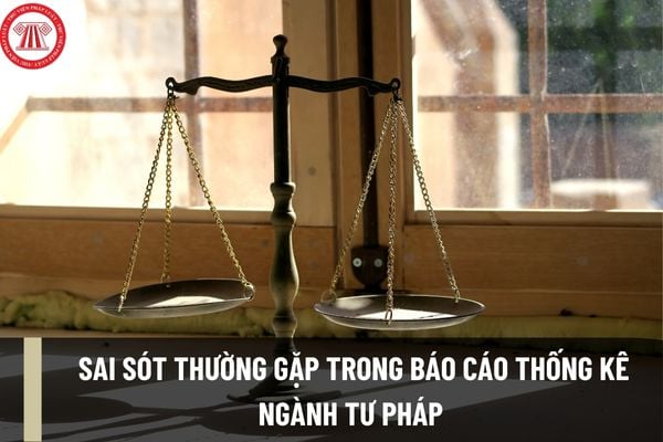 Các sai sót nào thường gặp trong báo cáo thống kê ngành tư pháp? Hướng dẫn một số nội dung về công tác thống kê ngành tư pháp?