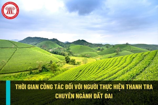 Có yêu cầu thời gian công tác đối với người thực hiện thanh tra chuyên ngành đất đai hay không?