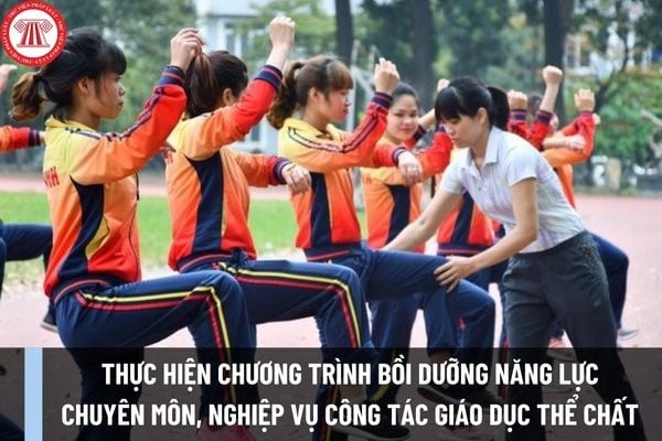 Hướng dẫn thực hiện chương trình bồi dưỡng năng lực chuyên môn, nghiệp vụ cho đội ngũ cán bộ quản lý, nhà giáo công tác giáo dục thể chất cơ sở giáo dục đại học?