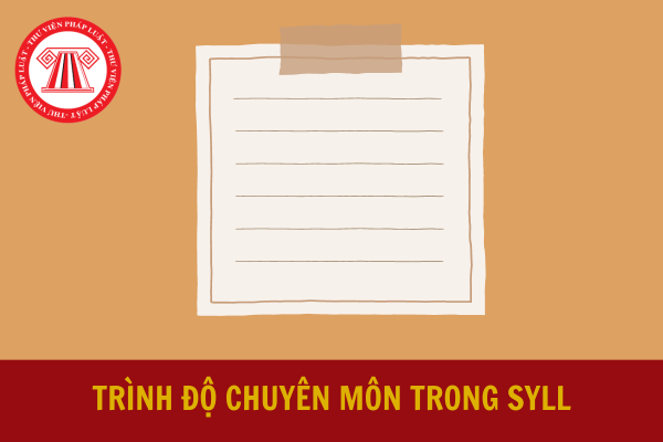 Trình độ chuyên môn