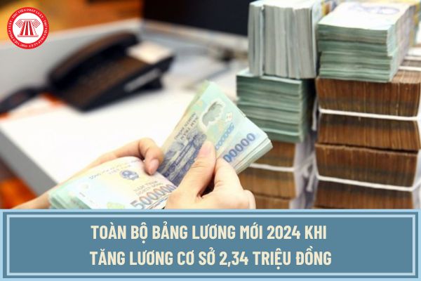 Toàn bộ bảng lương mới 2024 khi tăng lương cơ sở 2,34 triệu đồng CBCCVC và LLVT sẽ tiếp tục nâng bậc lương như thế nào?