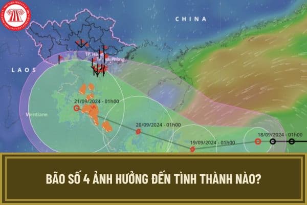 Bão số 4 ảnh hưởng đến tình thành nào? Bão số 4 khi nào vào đất liền? Bão số 4 mạnh cấp bao nhiêu?