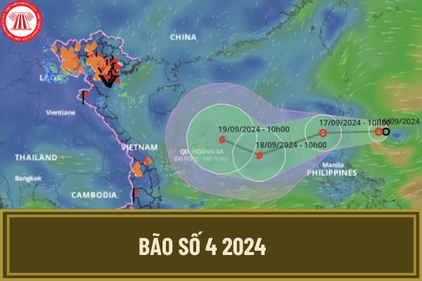 Bão số 4 2024 vào đâu? Bão số 4 hình thành trên biển đông vào ngày nào? Bão số 4 di chuyển ra sao?