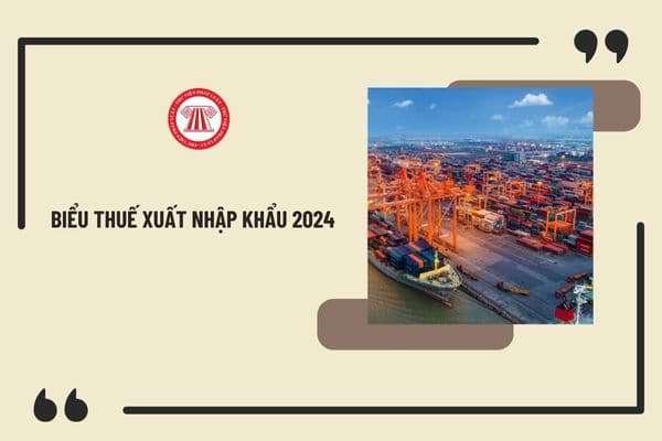 Biểu thuế xuất nhập khẩu 2024? Tải về file excel biểu thuế xuất nhập khẩu mới nhất 2024 ở đâu?