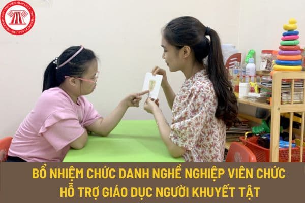 Trường hợp nào được bổ nhiệm vào chức danh nghề nghiệp viên chức hỗ trợ giáo dục người khuyết tật?