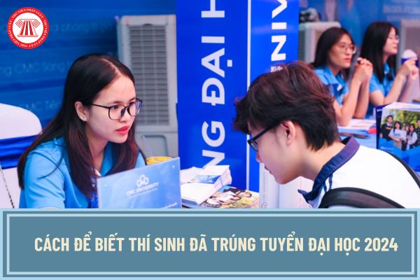 Cách để biết thí sinh đã trúng tuyển đại học 2024? Thời gian xác nhận nhập học đại học 2024 là khi nào?