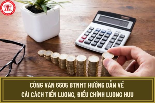 Công văn 6605 hướng dẫn về cải cách tiền lương, điều chỉnh lương hưu của Bộ Tài nguyên và Môi trường như thế nào?