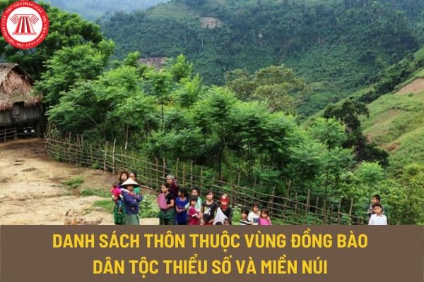 Danh sách thôn thuộc vùng đồng bào dân tộc thiểu số và miền núi tại Công văn 1960/UBDT-CSDT 2023?