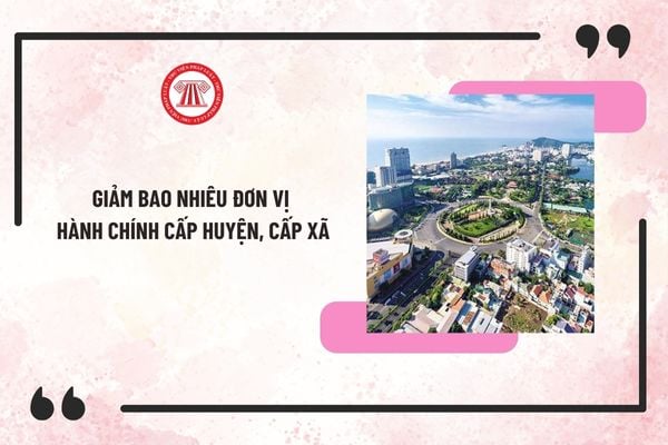 Giảm bao nhiêu đơn vị hành chính cấp huyện, cấp xã khi thực hiện sắp xếp đơn vị hành chính tính đến 31/12/2024?