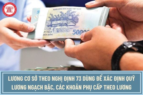 Lương cơ sở theo Nghị định 73 dùng để xác định Quỹ lương ngạch bậc, các khoản phụ cấp theo lương theo Thông tư 49 ra sao?