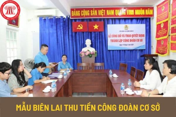 Mẫu biên lai thu tiền công đoàn cơ sở mới nhất 2023? Hướng dẫn cách lập biên lai thu tiền công đoàn cơ sở?