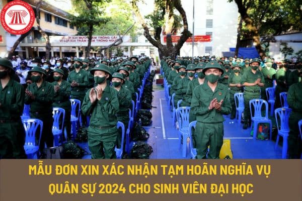 Mẫu đơn xin xác nhận tạm hoãn nghĩa vụ quân sự 2024 cho sinh viên đại học? Tải mẫu đơn về ở đâu?