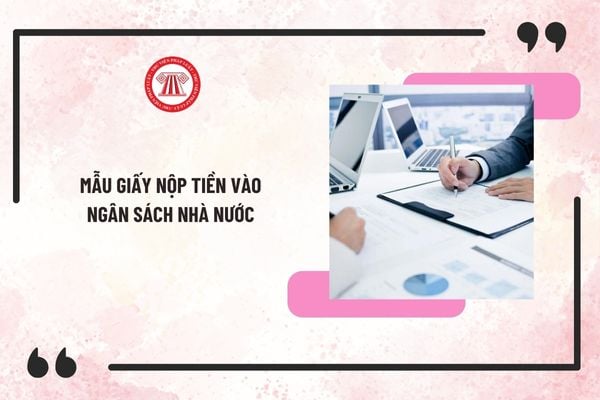 Mẫu giấy nộp tiền vào ngân sách nhà nước (Mẫu C1-02/NS) mới nhất 2025? Tải về mẫu về ở đâu?