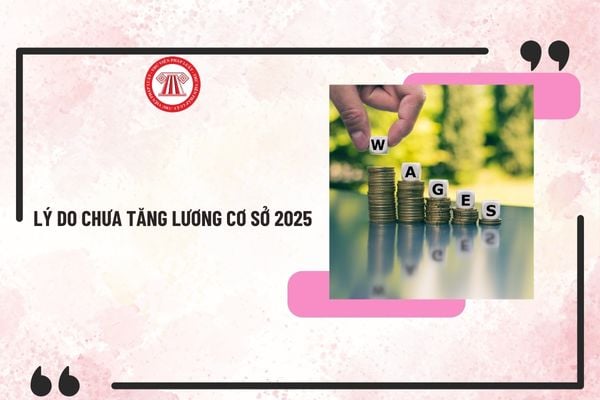 Lý do chưa tăng lương cơ sở 2025? Tiếp tục áp dụng lương cơ sở 2025 theo Nghị định 73 đúng không?