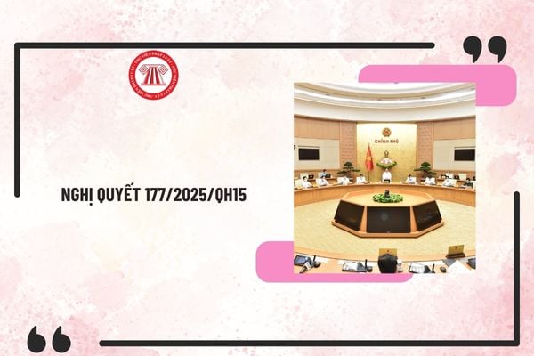 Nghị quyết 177/2025/QH15 về thành viên Chính phủ nhiệm kỳ Quốc hội khóa XV? Tải về Nghị quyết 177/2025/QH15?