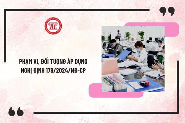 Phạm vi, đối tượng áp dụng Nghị định 178/2024/NĐ-CP như thế nào? Nghị định 178/2024/NĐ-CP quy định gì?