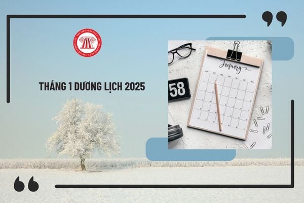 Tháng 1 dương lịch 2025 bắt đầu và kết thúc vào ngày mấy? Xem lịch dương tháng 1/2025 chi tiết, đầy đủ?