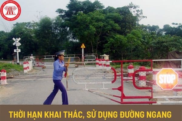 Điều kiện về thời hạn khai thác, sử dụng đường ngang khi xây dựng, cải tạo, nâng cấp đường ngang là bao lâu?