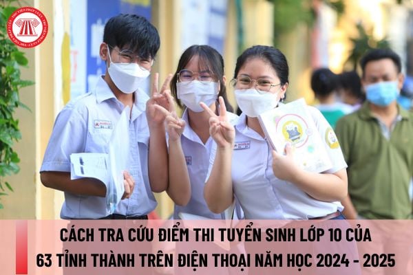 Cách tra cứu điểm thi tuyển sinh lớp 10 của 63 tỉnh thành trên điện thoại năm học 2024 - 2025? 