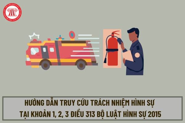 Hướng dẫn truy cứu trách nhiệm hình sự tại khoản 1, 2, 3 Điều 313 Bộ luật Hình sự 2015 theo Nghị quyết 02 ra sao?