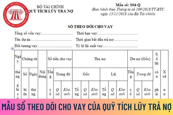 Sổ theo dõi cho vay của Quỹ Tích lũy trả nợ