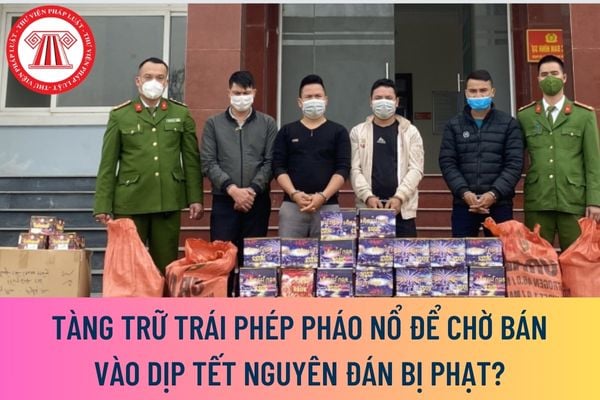 Tàng trữ trái phép pháo nổ để chờ bán vào dịp Tết Nguyên đán bị phạt